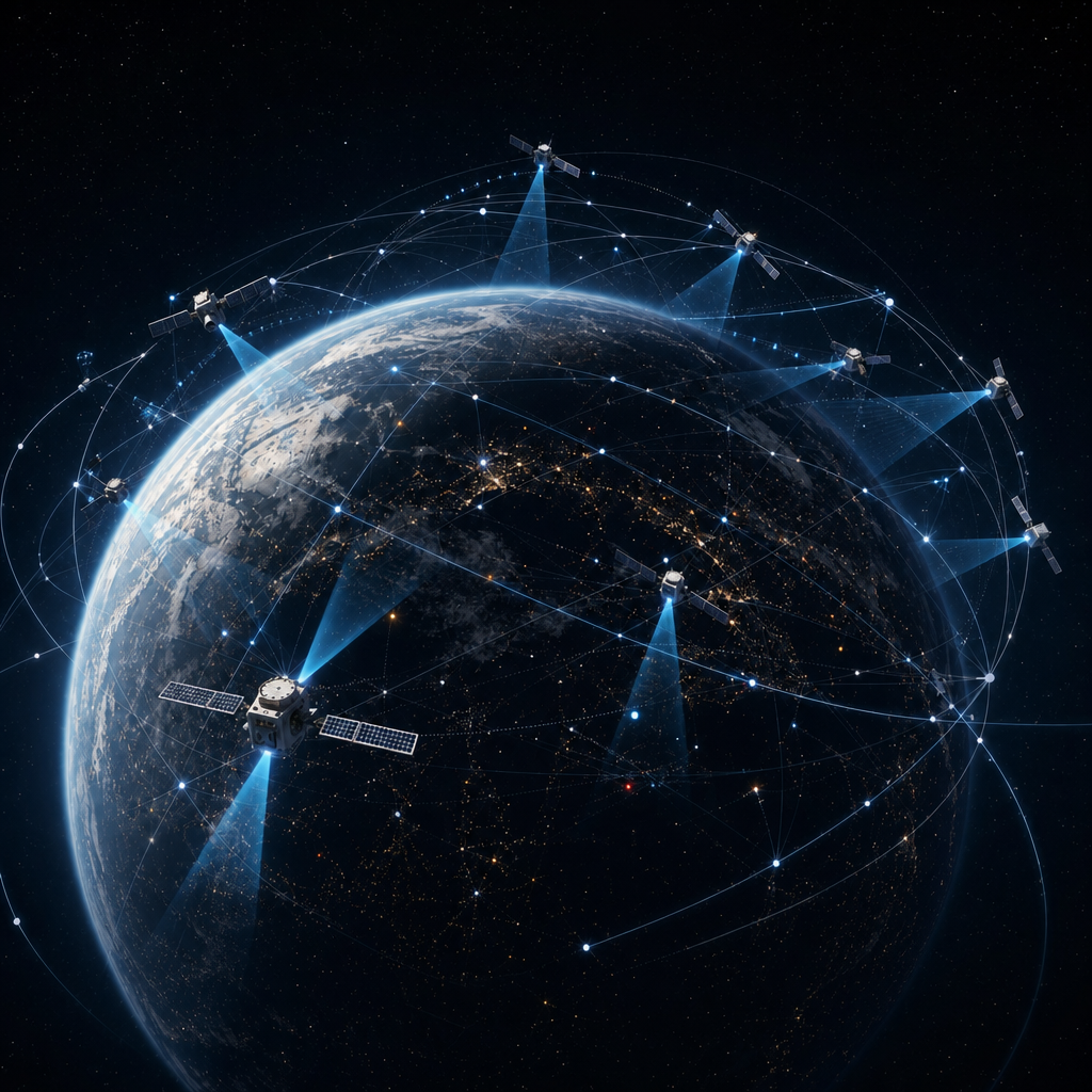 High-fidelity satellite sensor array in deep space